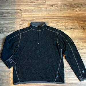 Kuhl Chianti Fleece Sweater Adult Large Sweatshirt 1/4 Zip Outdoor Hiking Mens